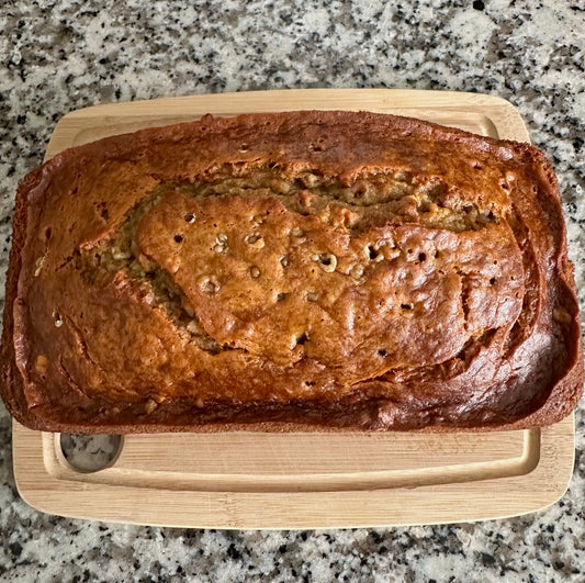 Homemade Big Banana Nut Bread